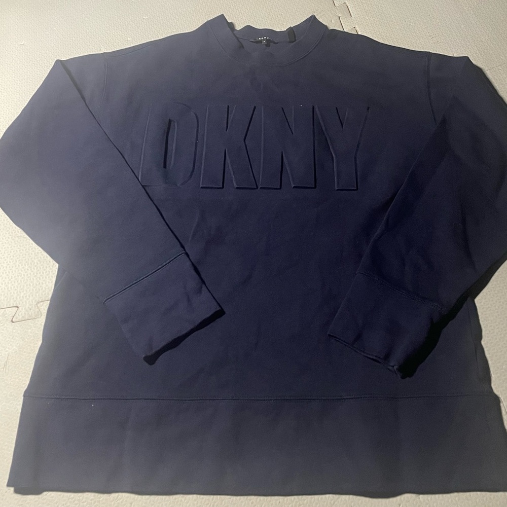 DKNY Men's Deep Blue Crewneck Sweater
